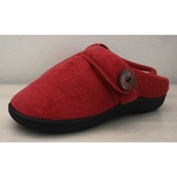 Glolily WMN's Sz 6M Red Mia Faux Shearling Lined Indoor/Outdoor Comfy Slippers - Picture 4 of 16